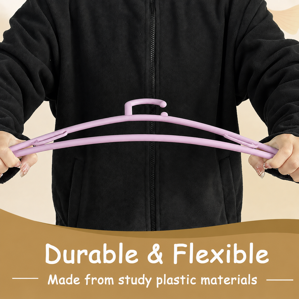 Urby Extra Wide Hangers for Plus Size Clothes, Plastic | Durable, Space-Saving, Ideal for Oversized XL & XXL Shirts, Coats & Dresses