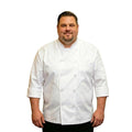 Plus Size Chef Coat Three-Quarter Sleeve for Big and Tall Chef, Camisas de Chef Para Hombre Talla Grande,Big Size Only.