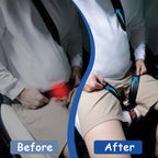 Pregnancy Bump Strap Adjuster for Plus Size People, Belly Discomfort or To-Be Mother. Universal Fit & Tool Free Install.