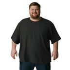 Plus Size Heavyweight T Shirt for Men Big and Tall - Stretch Cotton T-Shirt for Casual & Daily Wear. (Big Size Only)