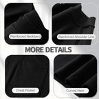 ATONG Plus Size Heavyweight Pocket T Shirt for Men Big and Tall - Stretch Cotton Big and Tall Pocket T Shirts for Men