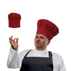 Extra Large Chefs Hat Similar To Hat Size XL, XXL, 7 1/2 or up | Great Comfort, Chefs With Larger or Bigger Head, Adjustable Elastic Band, For restaurants, food server cap, pubs