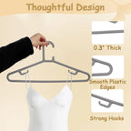 Urby Extra Wide Hangers for Plus Size Clothes, Plastic | Durable, Space-Saving, Ideal for Oversized XL & XXL Shirts, Coats & Dresses