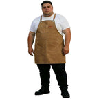 King Mills Plus Size Canvas Workshop Apron for Men, 3 Pockets | Plus Size Fit, Waterproof, Adjustable Strap, Hairstylist, Painting Smock for Adults, Large Pockets for Tools & Supplies