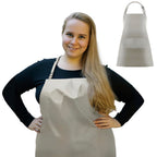 Urby Aprons for Women with Pockets Plus Size Apron XL XXL or Waist W40+, Extra Large and Long also Fits Big and Tall Men,Heavy Duty Durable Reusable Material, Waterproof.