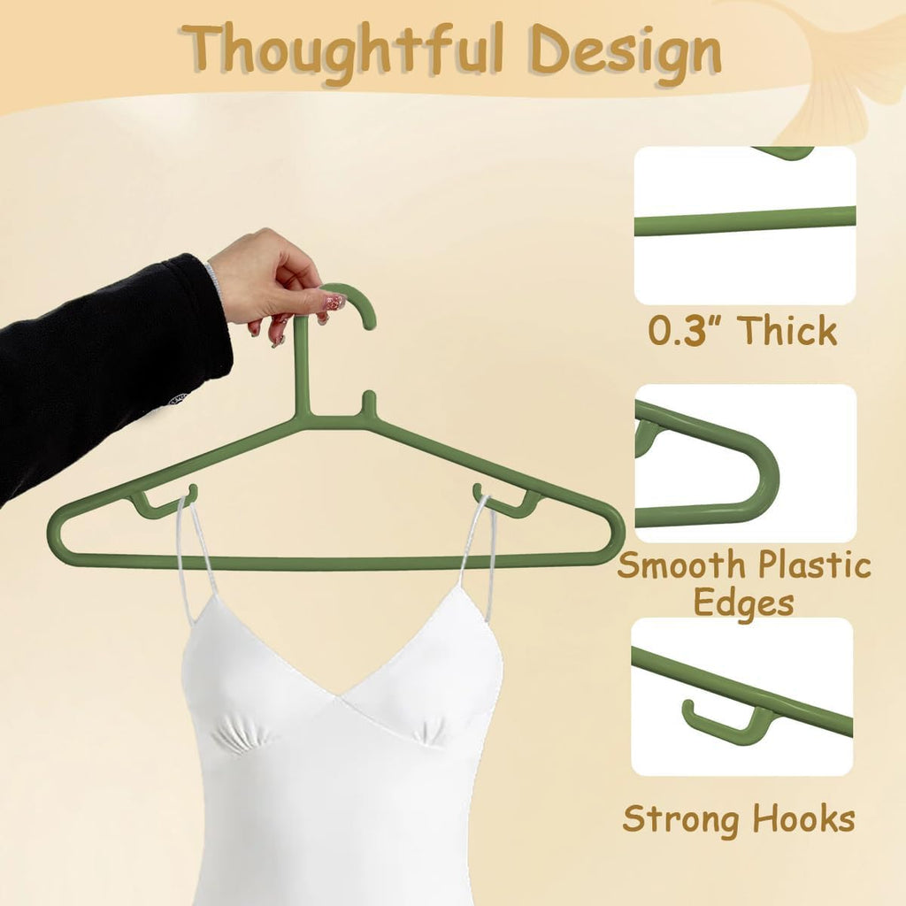 Urby Extra Wide Hangers for Plus Size Clothes, Plastic | Durable, Space-Saving, Ideal for Oversized XL & XXL Shirts, Coats & Dresses