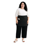 King Mills Unisex Waist/half Bistro Server Aprons with Pockets | Plus Size Apron XL XXL or Waist W40+,extra Large and Long.