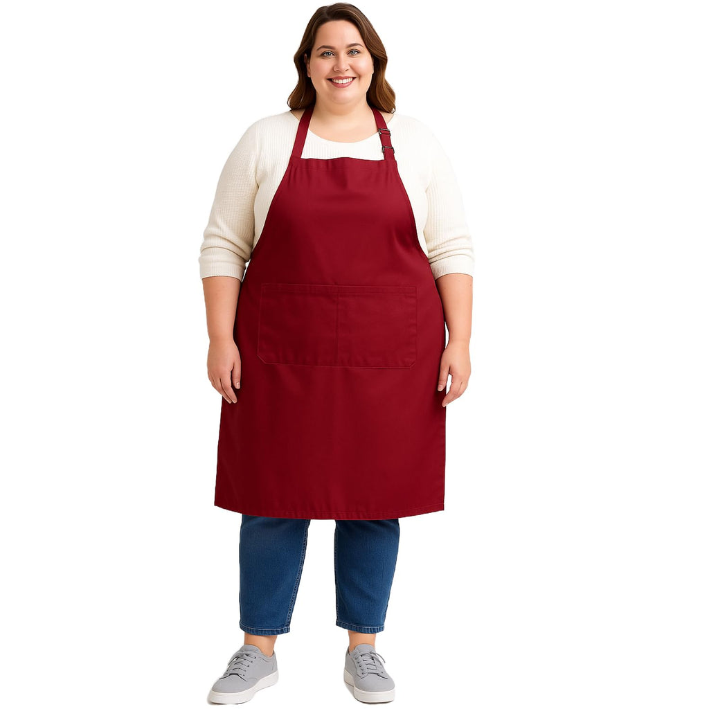Urby Plus Size Water Repellent Cooking Apron, Fits Waist 38in+ | Full Coverage, Extra Large & Long, Two Large Front Pockets, for Women, Men, Big & Tall, Cooking & Baking.