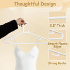 Urby Extra Wide Hangers for Plus Size Clothes, Plastic | Durable, Space-Saving, Ideal for Oversized XL & XXL Shirts, Coats & Dresses