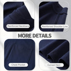 ATONG Plus Size Heavyweight Pocket T Shirt for Men Big and Tall - Stretch Cotton Big and Tall Pocket T Shirts for Men