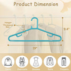 Urby Extra Wide Hangers for Plus Size Clothes, Plastic | Durable, Space-Saving, Ideal for Oversized XL & XXL Shirts, Coats & Dresses