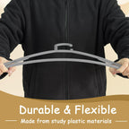 Urby Extra Wide Hangers for Plus Size Clothes, Plastic | Durable, Space-Saving, Ideal for Oversized XL & XXL Shirts, Coats & Dresses
