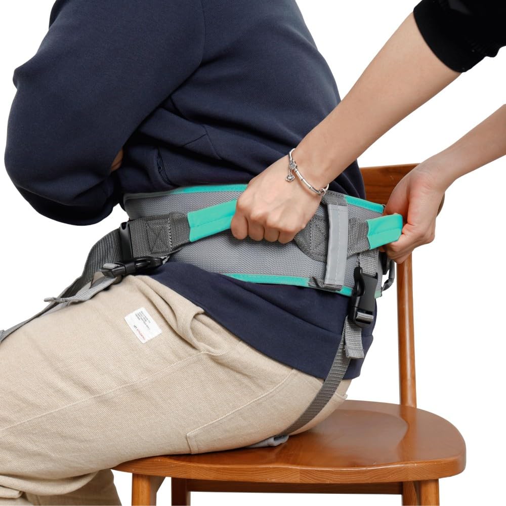 King Mills Transfer Belt with Handles, Physical Therapy Safety Belt,  XL | Fits Waist 39-47 in, for Elderly Walking & Transfer Assistance, Gait Training in Physical Therapy or Daily Life