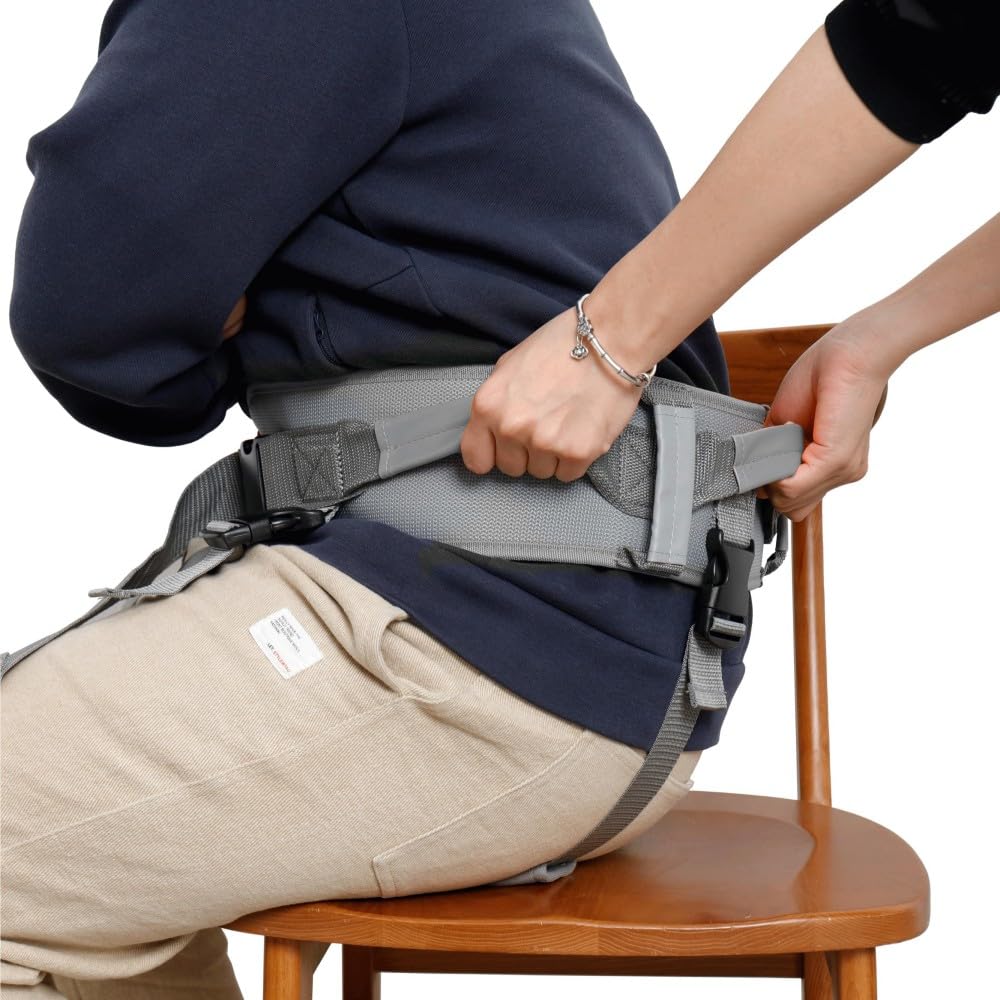 King Mills Transfer Belt with Handles, Physical Therapy Safety Belt,  XL | Fits Waist 39-47 in, for Elderly Walking & Transfer Assistance, Gait Training in Physical Therapy or Daily Life