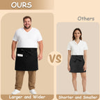 Urby Waist/half Aprons For Women With Pockets Plus Size Apron XL XXL or Waist W40+, Mandiles Para Mujer Para Trabajo