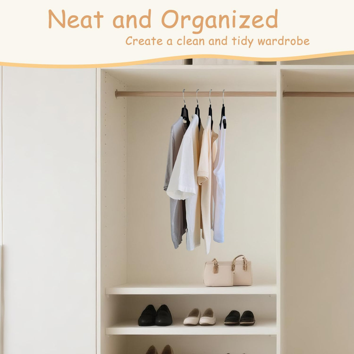 Urby Extra Wide Hangers for Plus Size Clothes | Ideal for XL, XXL Shirts, Coats, Dresses, Etc. Plastic.