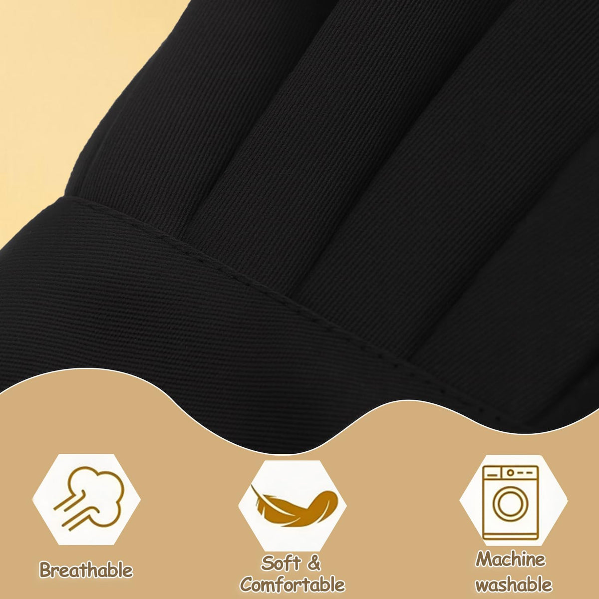 Extra Large Chefs Hat Similar To Hat Size XL, XXL, 7 1/2 or up | Great Comfort, Chefs With Larger or Bigger Head, Adjustable Elastic Band, For restaurants, food server cap, pubs
