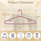 Urby Extra Wide Hangers for Plus Size Clothes, Plastic | Durable, Space-Saving, Ideal for Oversized XL & XXL Shirts, Coats & Dresses