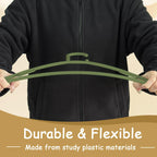 Urby Extra Wide Hangers for Plus Size Clothes, Plastic | Durable, Space-Saving, Ideal for Oversized XL & XXL Shirts, Coats & Dresses