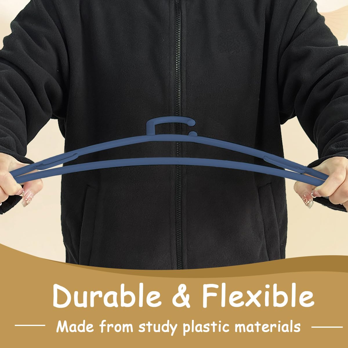 Urby Extra Wide Hangers for Plus Size Clothes, Plastic | Durable, Space-Saving, Ideal for Oversized XL & XXL Shirts, Coats & Dresses