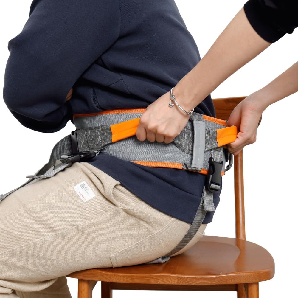 King Mills Transfer Belt with Handles, Physical Therapy Safety Belt,  XL | Fits Waist 39-47 in, for Elderly Walking & Transfer Assistance, Gait Training in Physical Therapy or Daily Life
