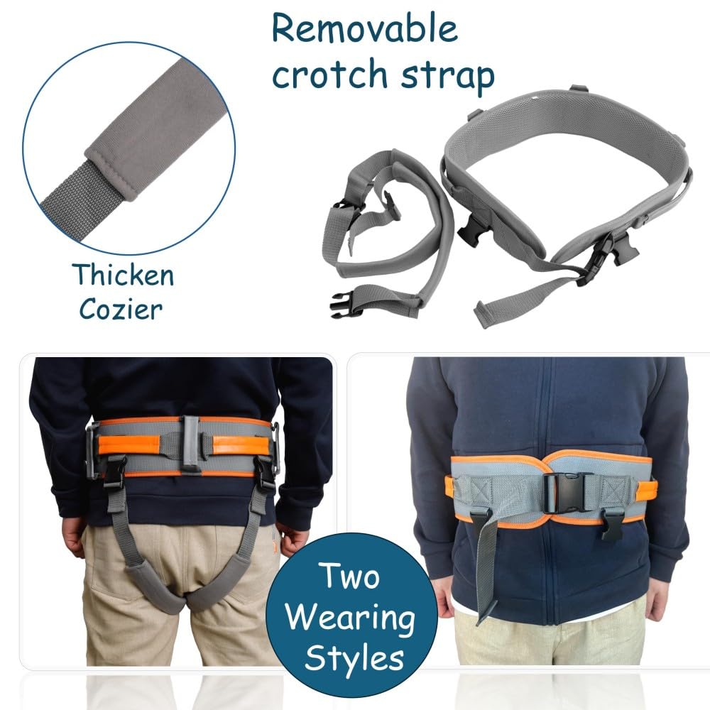 King Mills Transfer Belt with Handles, Physical Therapy Safety Belt,  XL | Fits Waist 39-47 in, for Elderly Walking & Transfer Assistance, Gait Training in Physical Therapy or Daily Life