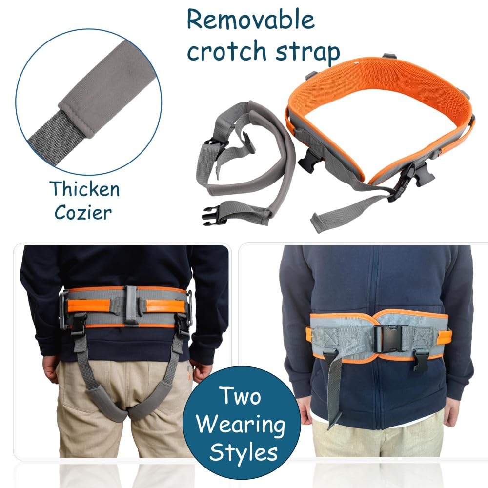 King Mills Transfer Belt with Handles, Physical Therapy Safety Belt,  XL | Fits Waist 39-47 in, for Elderly Walking & Transfer Assistance, Gait Training in Physical Therapy or Daily Life