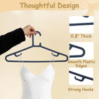 Urby Extra Wide Hangers for Plus Size Clothes, Plastic | Durable, Space-Saving, Ideal for Oversized XL & XXL Shirts, Coats & Dresses