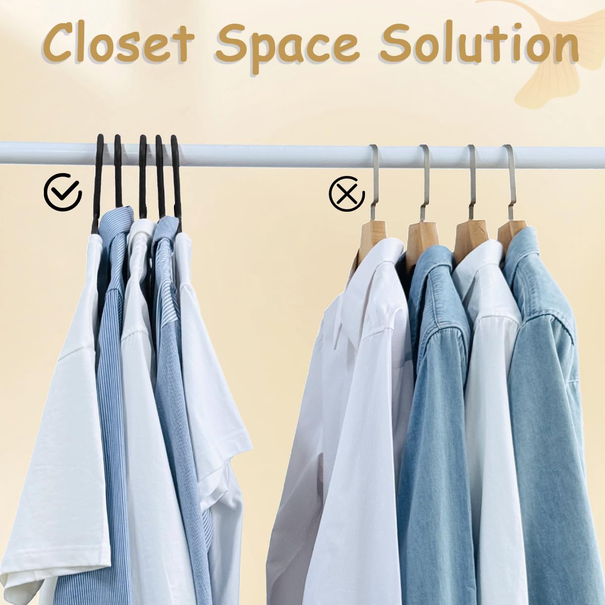 Urby Extra Wide Hangers for Plus Size Clothes, Plastic | Durable, Space-Saving, Ideal for Oversized XL & XXL Shirts, Coats & Dresses