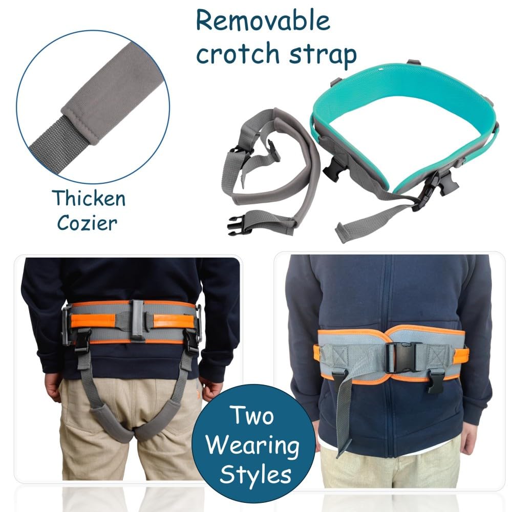 King Mills Transfer Belt with Handles, Physical Therapy Safety Belt,  XL | Fits Waist 39-47 in, for Elderly Walking & Transfer Assistance, Gait Training in Physical Therapy or Daily Life