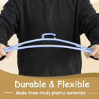 Urby Extra Wide Hangers for Plus Size Clothes, Plastic | Durable, Space-Saving, Ideal for Oversized XL & XXL Shirts, Coats & Dresses