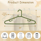 Urby Extra Wide Hangers for Plus Size Clothes, Plastic | Durable, Space-Saving, Ideal for Oversized XL & XXL Shirts, Coats & Dresses