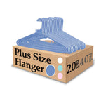 Urby Extra Wide Hangers for Plus Size Clothes, Plastic | Durable, Space-Saving, Ideal for Oversized XL & XXL Shirts, Coats & Dresses