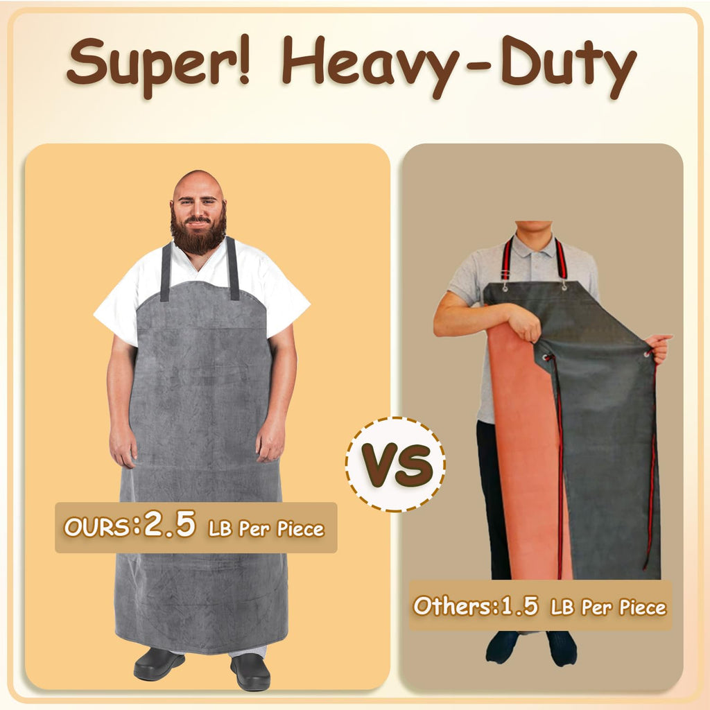 Urby Plus Size Waterproof Apron, Unisex XL XXL or Plus | Waterproof Aprons For Dishwashing, Chemical and Heat-resistant, Mandiles De Plastico Para Lavaplatos, Fits Waist W36+