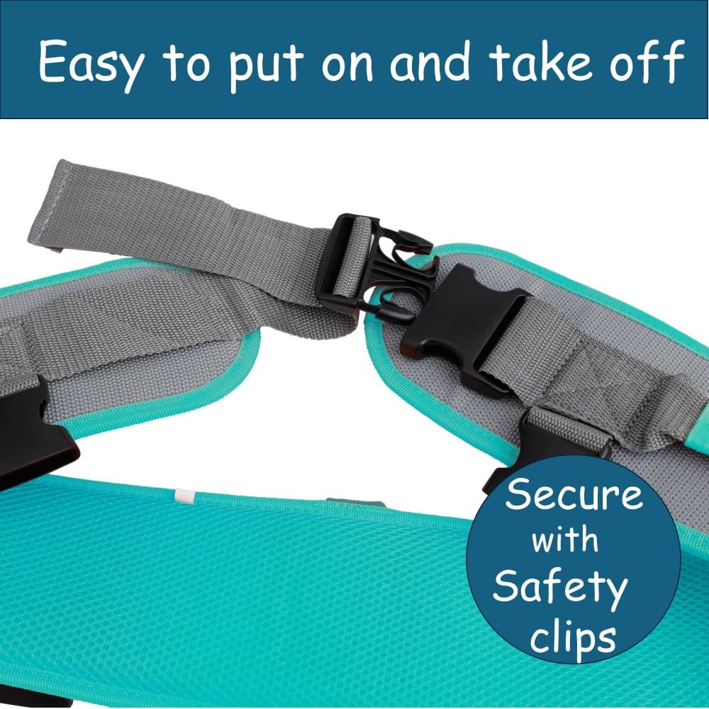King Mills Transfer Belt with Handles, Physical Therapy Safety Belt,  XL | Fits Waist 39-47 in, for Elderly Walking & Transfer Assistance, Gait Training in Physical Therapy or Daily Life