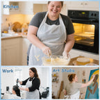 Urby Extra Large Disposable Aprons, Full Body Coverage | Plastic, Plus Size Disposable Aprons, Painting, Picnic Party, Medical Uses, Double the thickness, Long ties, Tear-resistant
