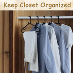 Urby Extra Wide Hangers for Plus Size Clothes, Plastic | Durable, Space-Saving, Ideal for Oversized XL & XXL Shirts, Coats & Dresses