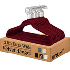 Urby Extra Wide Hangers for Plus Size Clothes | Super Plus Size, Ideal for XL & XXL Shirts, Coats, Dresses & Heavy Garments, Ganchos para Colgar Ropa