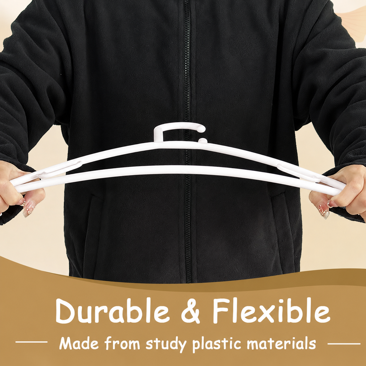 Urby Extra Wide Hangers for Plus Size Clothes, Plastic | Durable, Space-Saving, Ideal for Oversized XL & XXL Shirts, Coats & Dresses