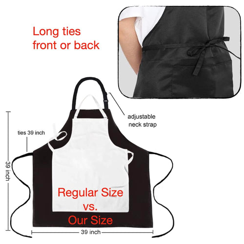 XL XXL or Waist W40+,Aprons for Women with Pockets Plus Size.
