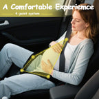 Pregnancy Bump Strap Adjuster for Plus Size People, Belly Discomfort or To-Be Mother. Universal Fit & Tool Free Install.