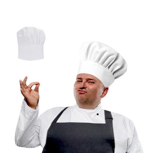 Great Comfort, Chefs With Larger or Bigger Head, Adjustable Elastic Band, For restaurants, food server cap, pubs