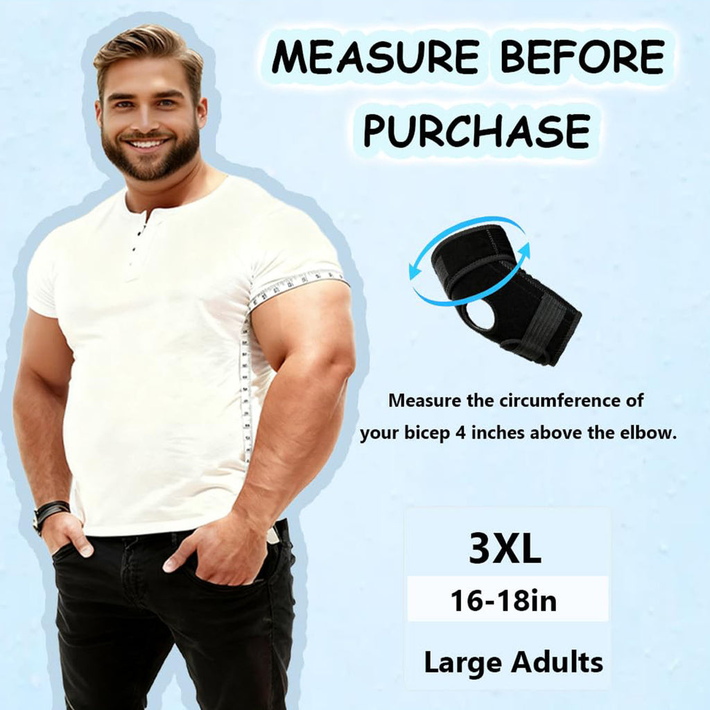 Elbow Stabilizer Brace,Tennis Elbow,King Mills Plus Size Arm Brace for Tennis Elbow, Adjustable Compression