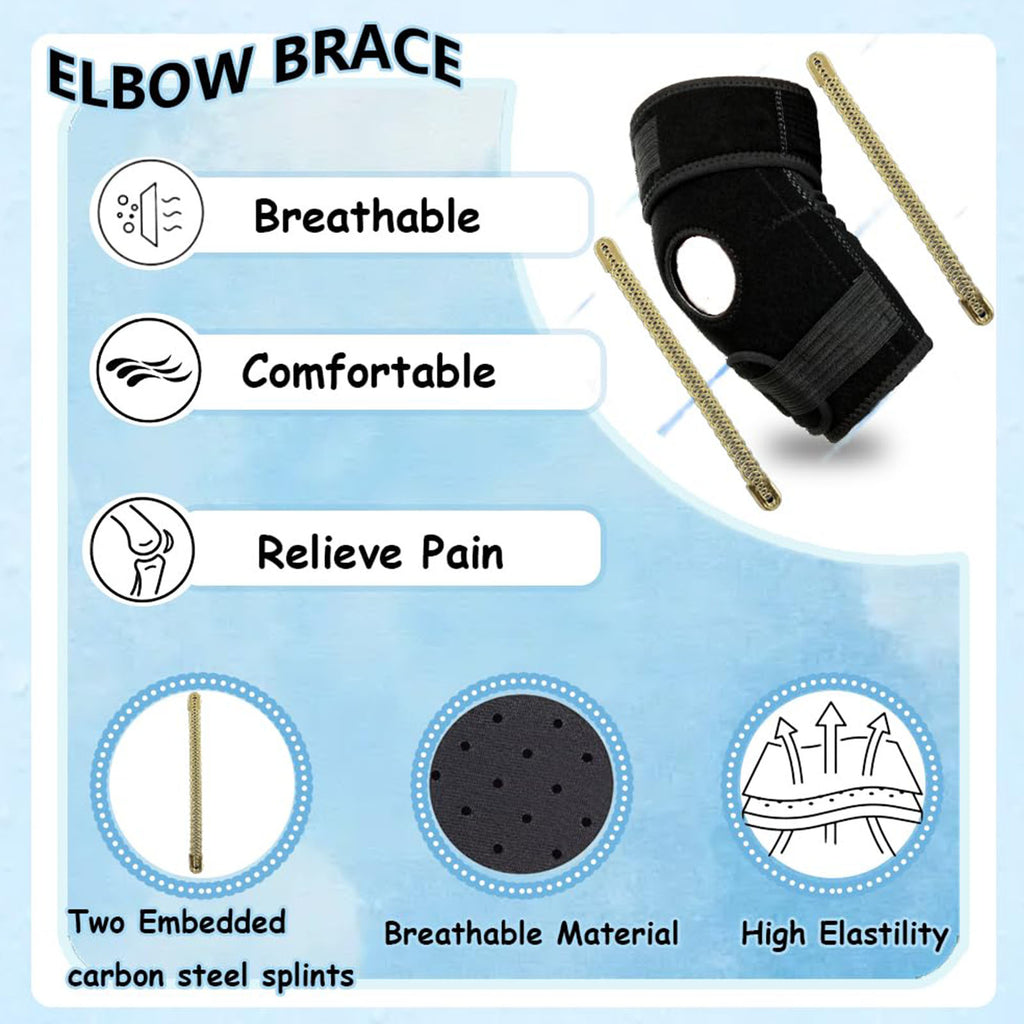 Elbow Stabilizer Brace,Tennis Elbow,King Mills Plus Size Arm Brace for Tennis Elbow, Adjustable Compression