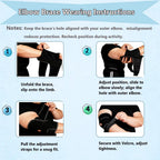 Elbow Stabilizer Brace,Tennis Elbow,King Mills Plus Size Arm Brace for Tennis Elbow, Adjustable Compression