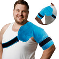 Ergonomically Designed,Made for Larger Chest & Bicep,King Mills Plus Size Rotator Cuff Shoulder Brace with Big Ice Pack