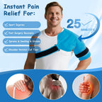 Ergonomically Designed,Made for Larger Chest & Bicep,King Mills Plus Size Rotator Cuff Shoulder Brace with Big Ice Pack