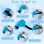 Ergonomically Designed,Made for Larger Chest & Bicep,King Mills Plus Size Rotator Cuff Shoulder Brace with Big Ice Pack