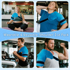 Ergonomically Designed,Made for Larger Chest & Bicep,King Mills Plus Size Rotator Cuff Shoulder Brace with Big Ice Pack