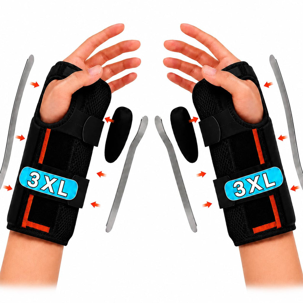 Resting Hand Splint,Wrist Brace,King Mills Plus Size Wrist Brace, Extra Large